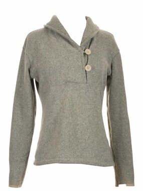 The North Face Women’s Gray Heather Mock Neck Pullover Sweater Size M Workwear